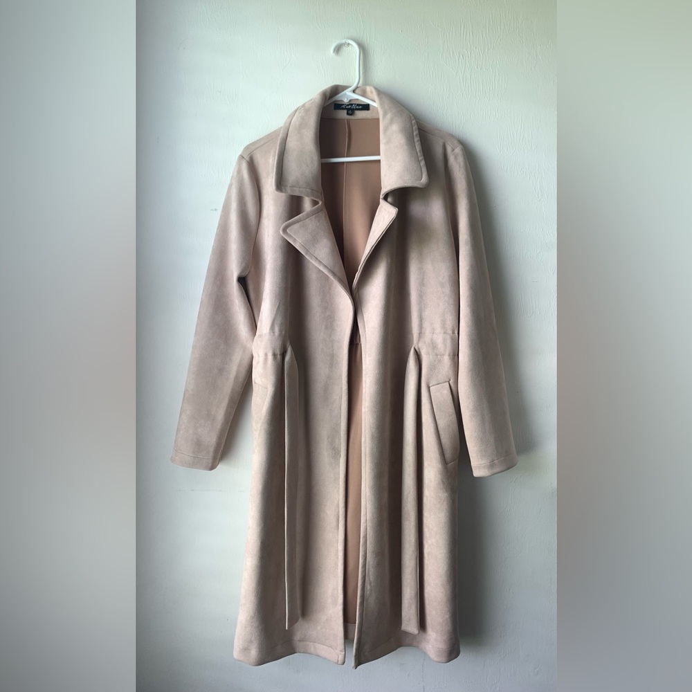 Alice Blue Soft Pink color Coat super cute